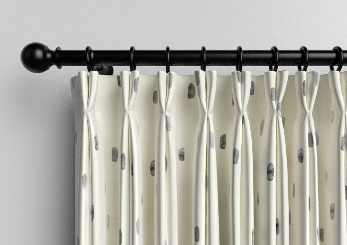 Ink Spots, Grey - Made to Measure Curtains - Image 10